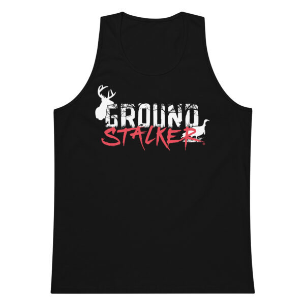 Ground Stalker Men’s Premium Tank Top - Dark - Image 2