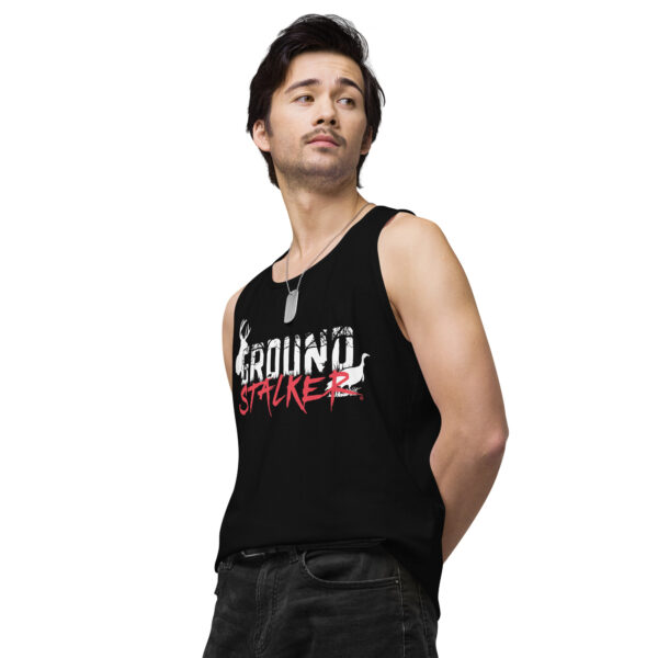 Ground Stalker Men’s Premium Tank Top - Dark - Image 6