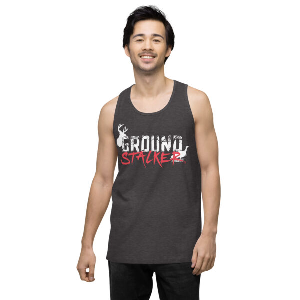 Ground Stalker Men’s Premium Tank Top - Dark - Image 8