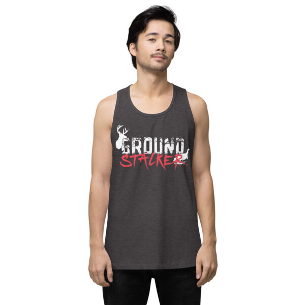 Ground Stalker Men’s Premium Tank Top - Dark - Image 7