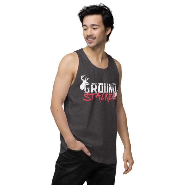 Ground Stalker Men’s Premium Tank Top - Dark - Image 9