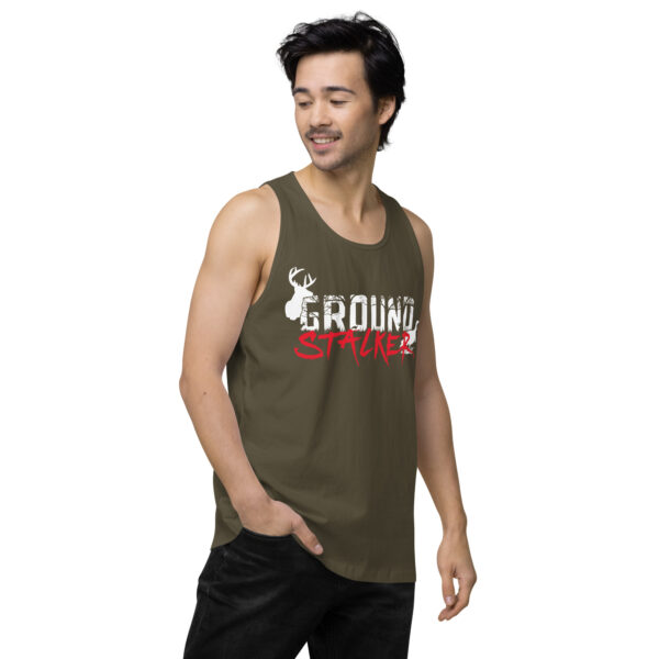 Ground Stalker Men’s Premium Tank Top - Dark - Image 17