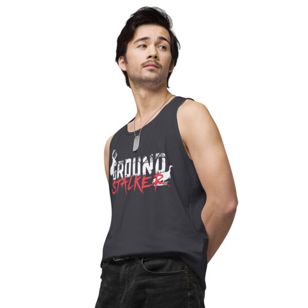 Ground Stalker Men’s Premium Tank Top - Dark - Image 14