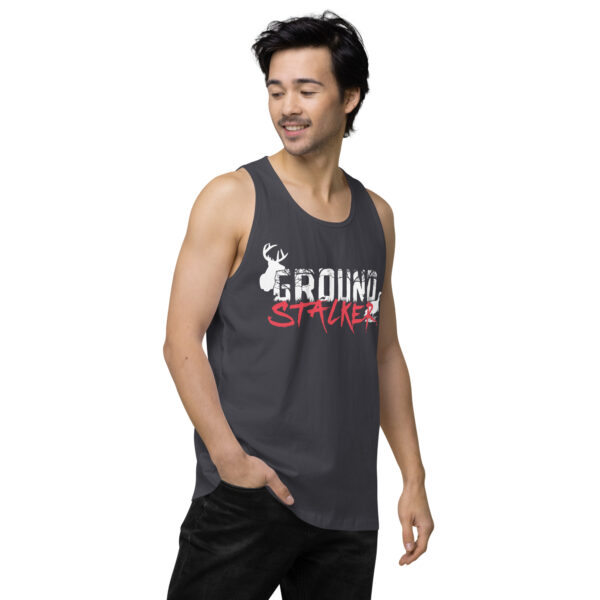 Ground Stalker Men’s Premium Tank Top - Dark - Image 13