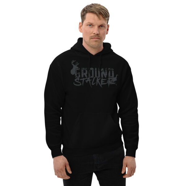 Ground Stalker Unisex Hoodie - Black Logo - Image 2