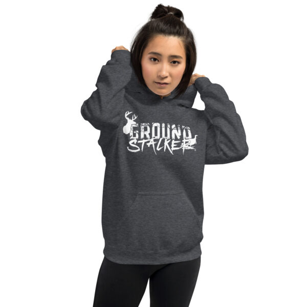 Ground Stalker Unisex Hoodie - White Logo - Image 2