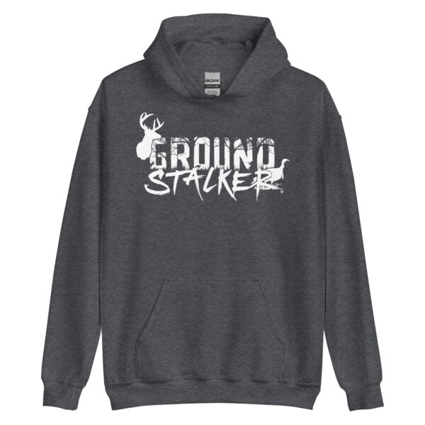 Ground Stalker Unisex Hoodie - White Logo - Image 7