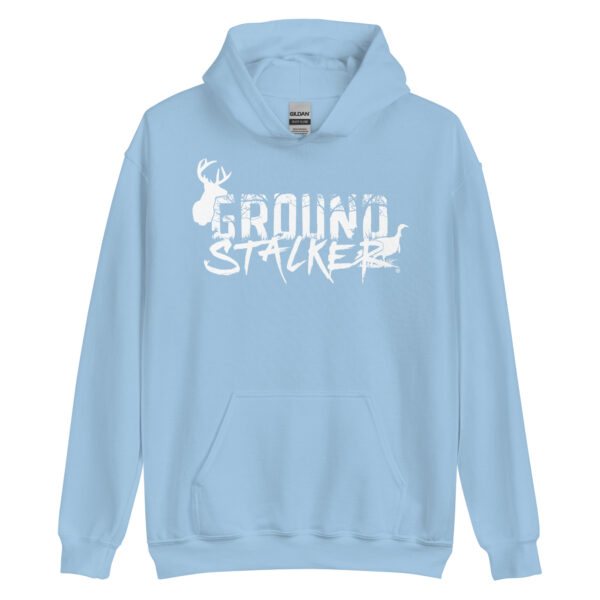 Ground Stalker Unisex Hoodie - White Logo - Image 11