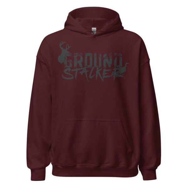 Ground Stalker Unisex Hoodie - Black Logo - Image 5