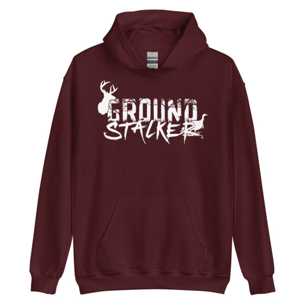 Ground Stalker Unisex Hoodie - White Logo - Image 5