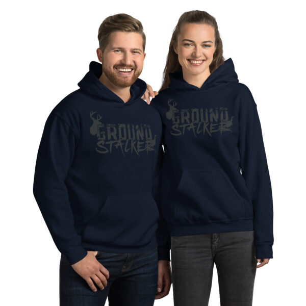 Ground Stalker Unisex Hoodie - Black Logo - Image 7