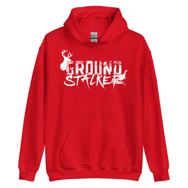 Ground Stalker Unisex Hoodie - White Logo - Image 6