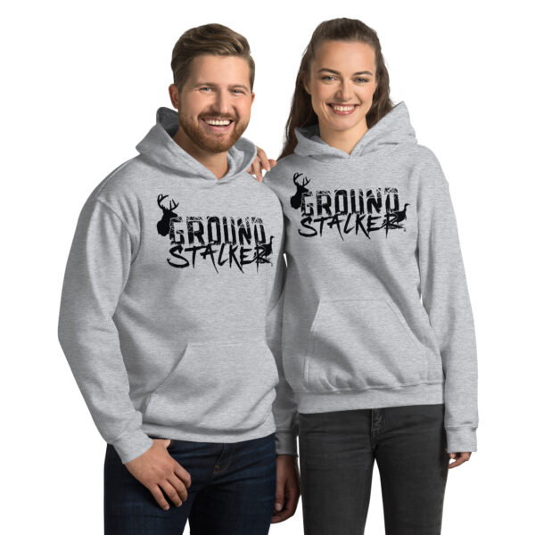 Ground Stalker Unisex Hoodie - Black Logo - Image 12