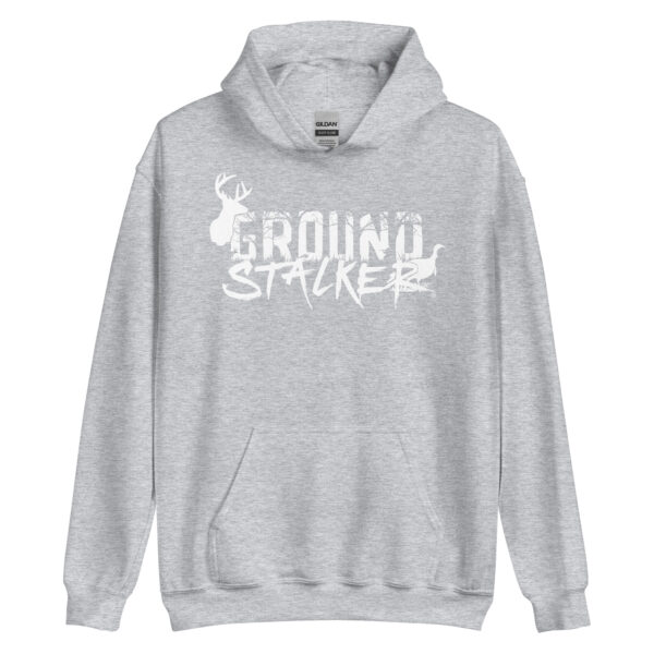 Ground Stalker Unisex Hoodie - White Logo - Image 10